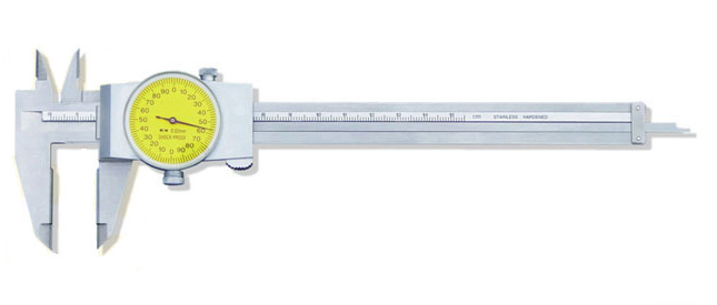 Two-Direction Shock-Proof Dial Calipers with Carbide-tipped Jaws