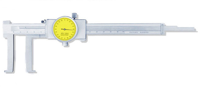 Inside Groove Vernier Caliper with Flat Points