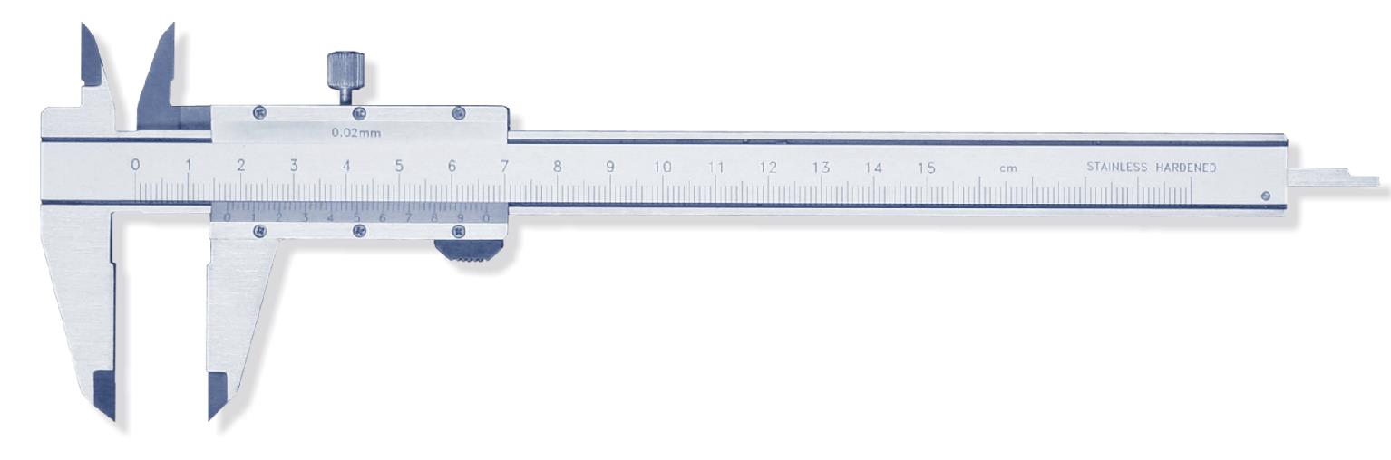 Parallax-free Plane Vernier Calipers (Screwed Vernier)